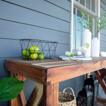 Backyard Discovery Acacia Wood Console Table