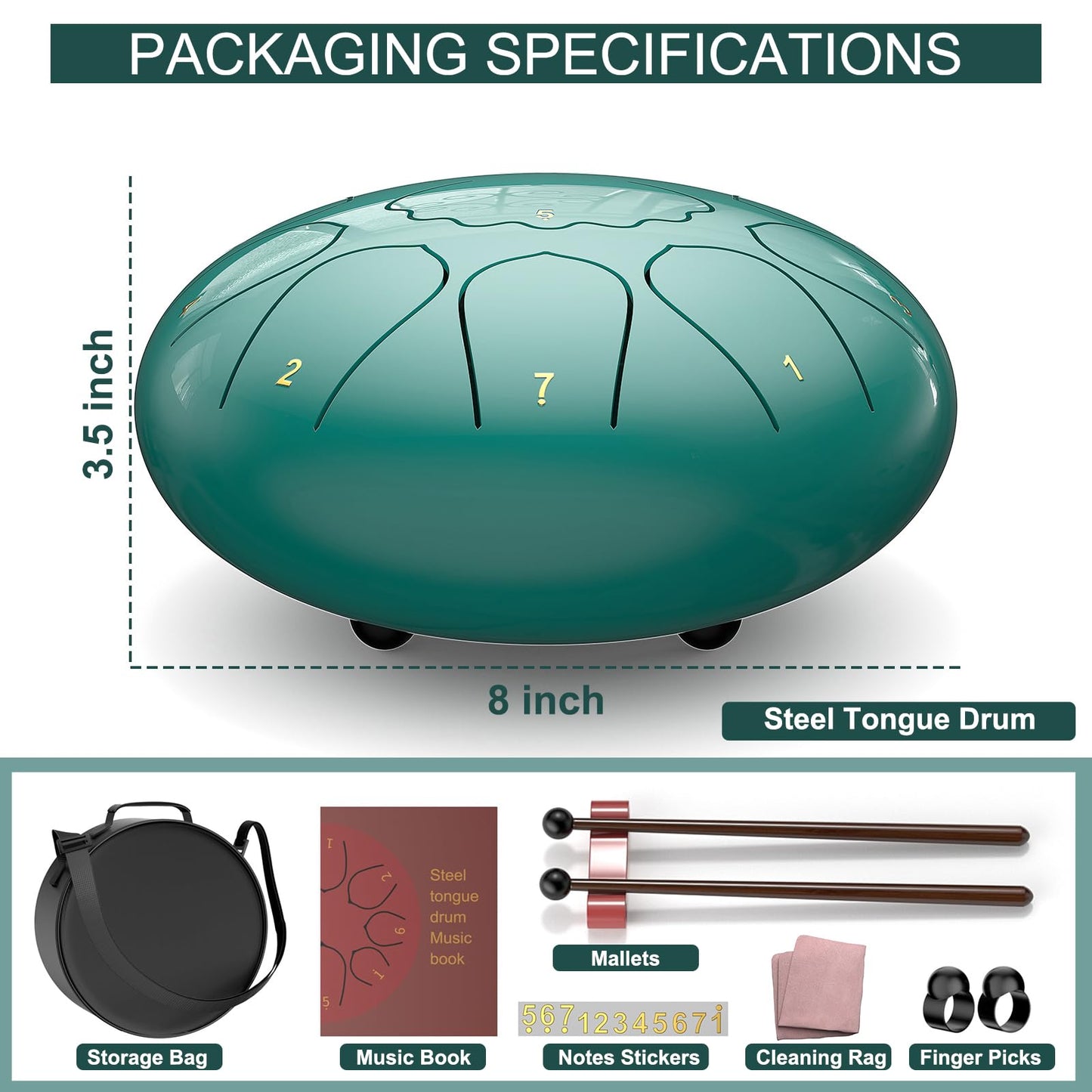 INNOWARMER Steel Rain Drum for Garden – Green