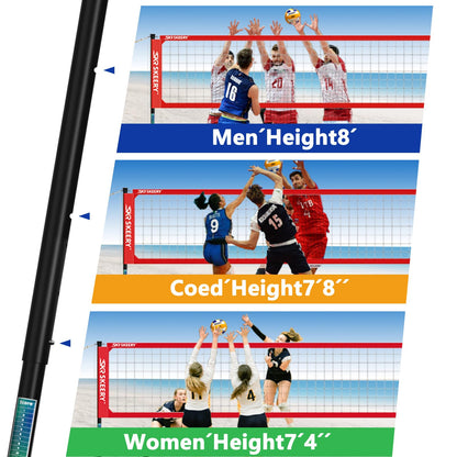 SKEERY Outdoor Volleyball Net Set – 32FT