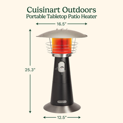 Cuisinart Tabletop Patio Heater – Black