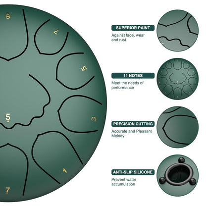 INNOWARMER Steel Rain Drum for Garden – Green