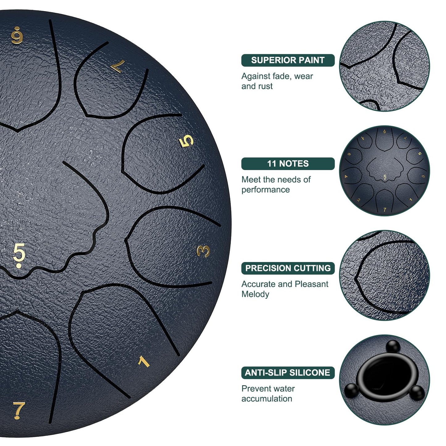 INNOWARMER Steel Rain Drum for Garden – Green