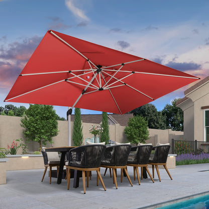 PURPLE LEAF 12' Offset Patio Umbrella – Terra