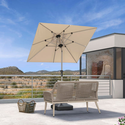 PURPLE LEAF 10' Round Patio Umbrella – Taupe