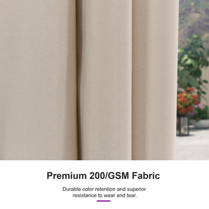 PURPLE LEAF 10' Round Patio Umbrella – Taupe