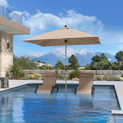 PURPLE LEAF 10' Round Patio Umbrella – Taupe