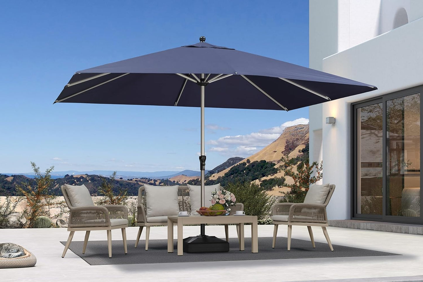 PURPLE LEAF 10' Round Patio Umbrella – Taupe