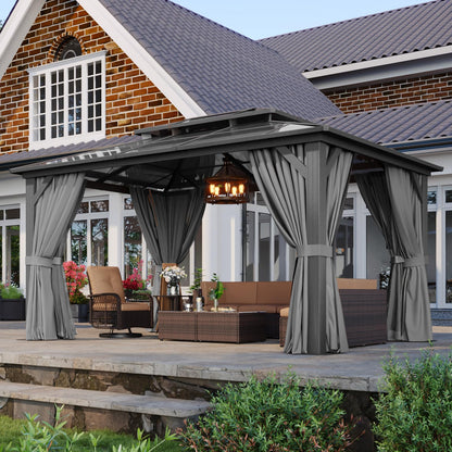Aoxun 12' x 10' Hardtop Outdoor Gazebo