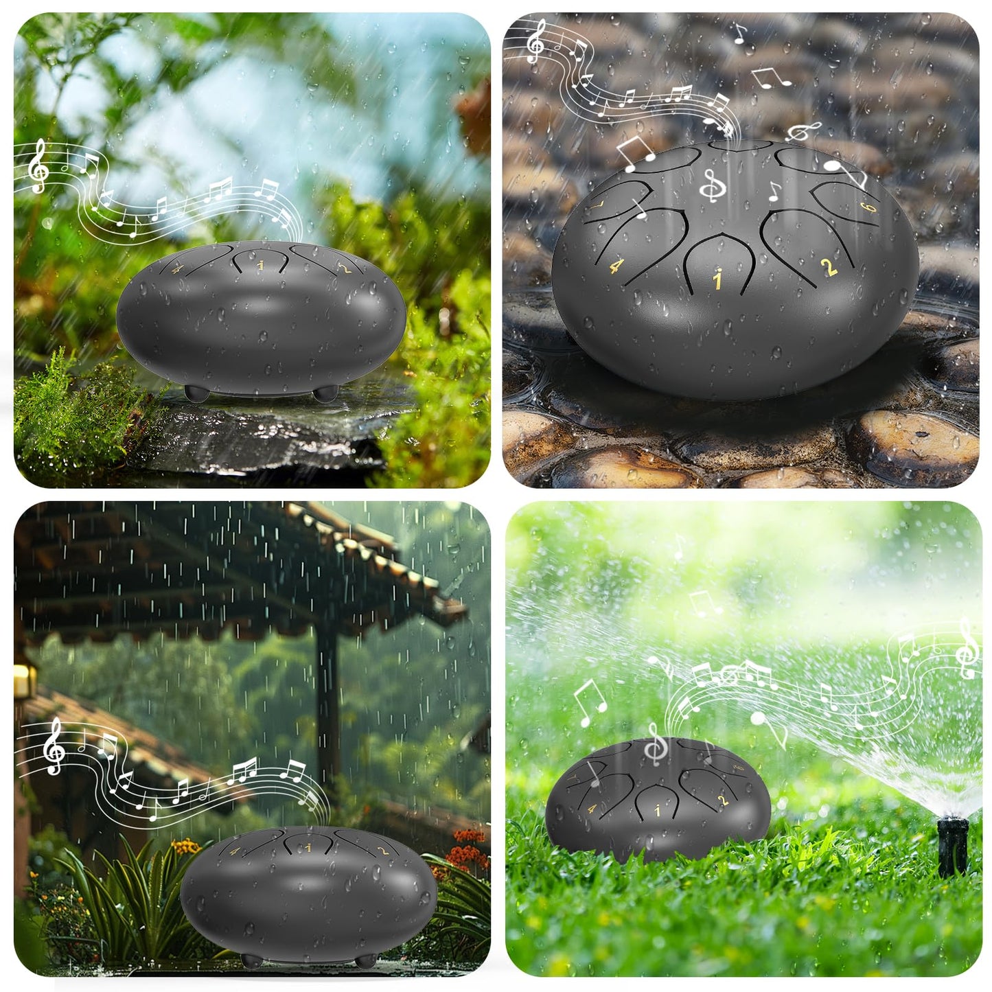 INNOWARMER Steel Rain Drum for Garden – Green