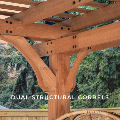Backyard Discovery Beaumont 12' x 12' Cedar Pergola