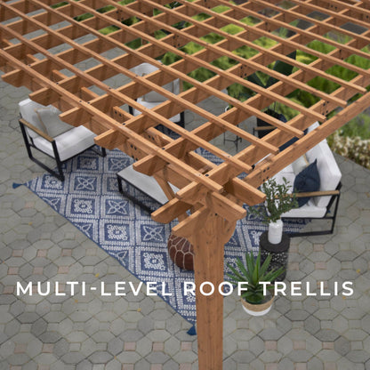 Backyard Discovery Beaumont 12' x 12' Cedar Pergola