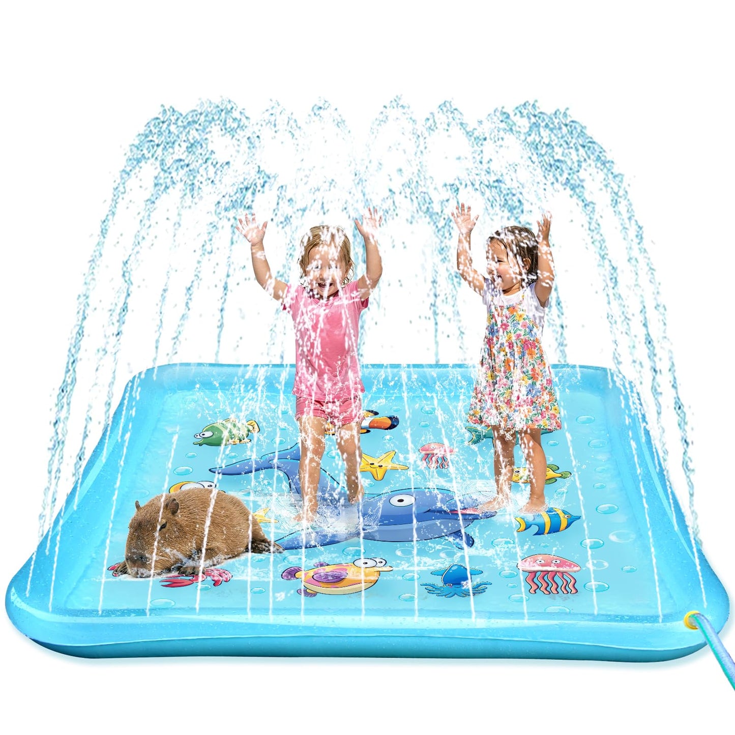 Growsland Kids Splash Pad Sprinkler Pool – 67"