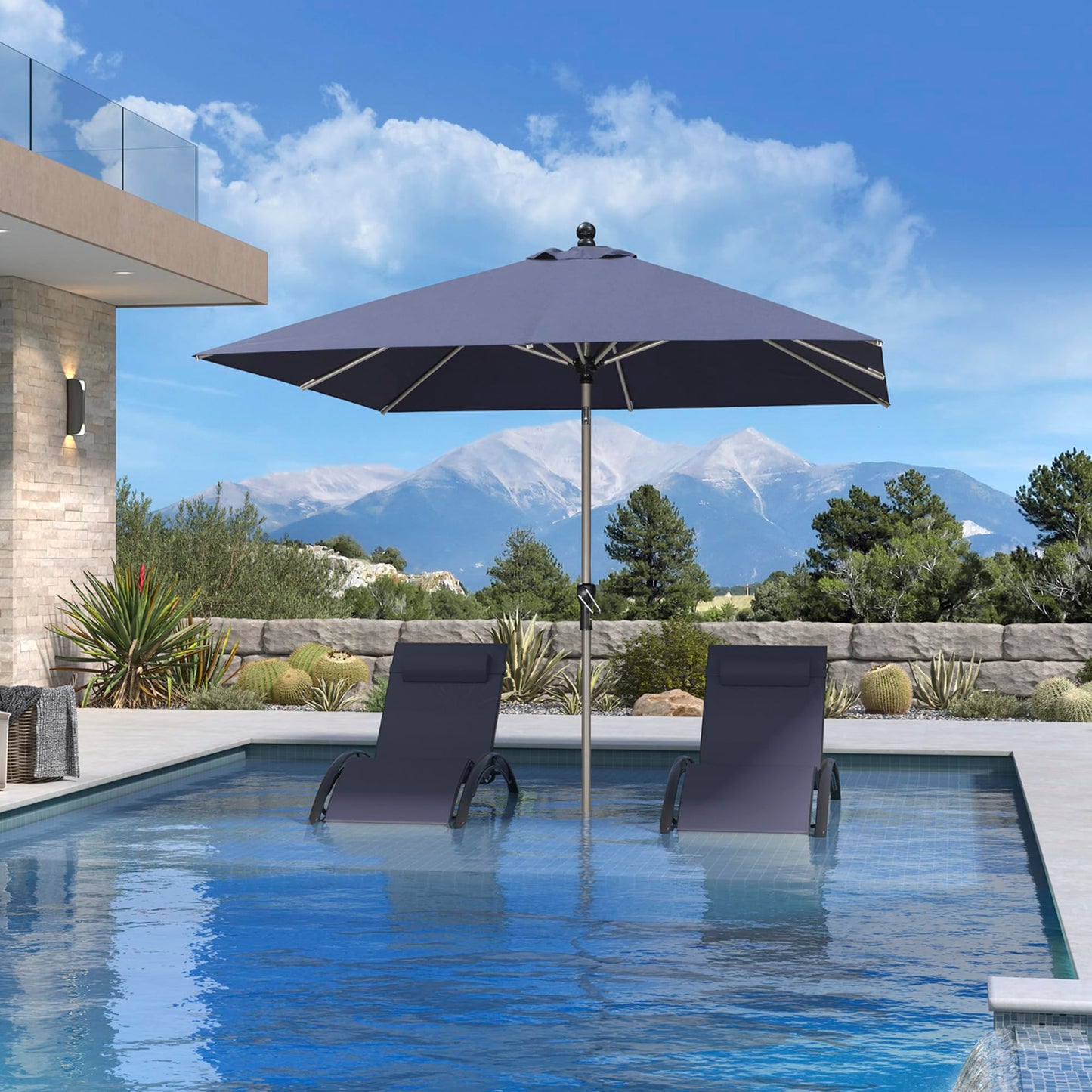 PURPLE LEAF 10' Round Patio Umbrella – Taupe