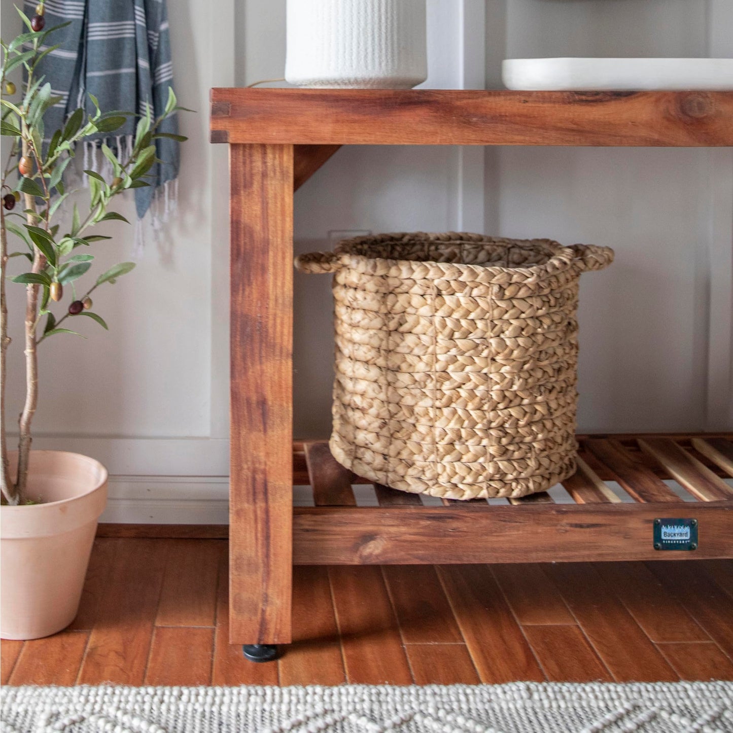 Backyard Discovery Acacia Wood Console Table