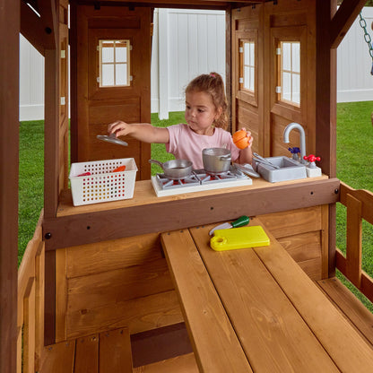 Backyard Discovery Canyon Creek Cedar Swing Set