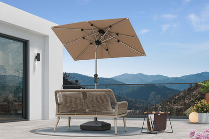 PURPLE LEAF 10' Round Patio Umbrella – Taupe