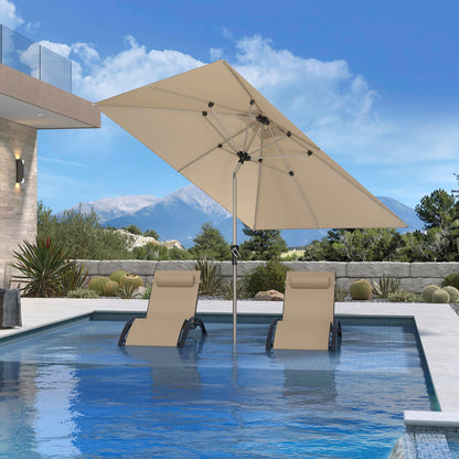 PURPLE LEAF 10' Round Patio Umbrella – Taupe