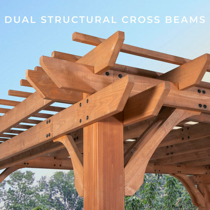 Backyard Discovery Beaumont 12' x 12' Cedar Pergola