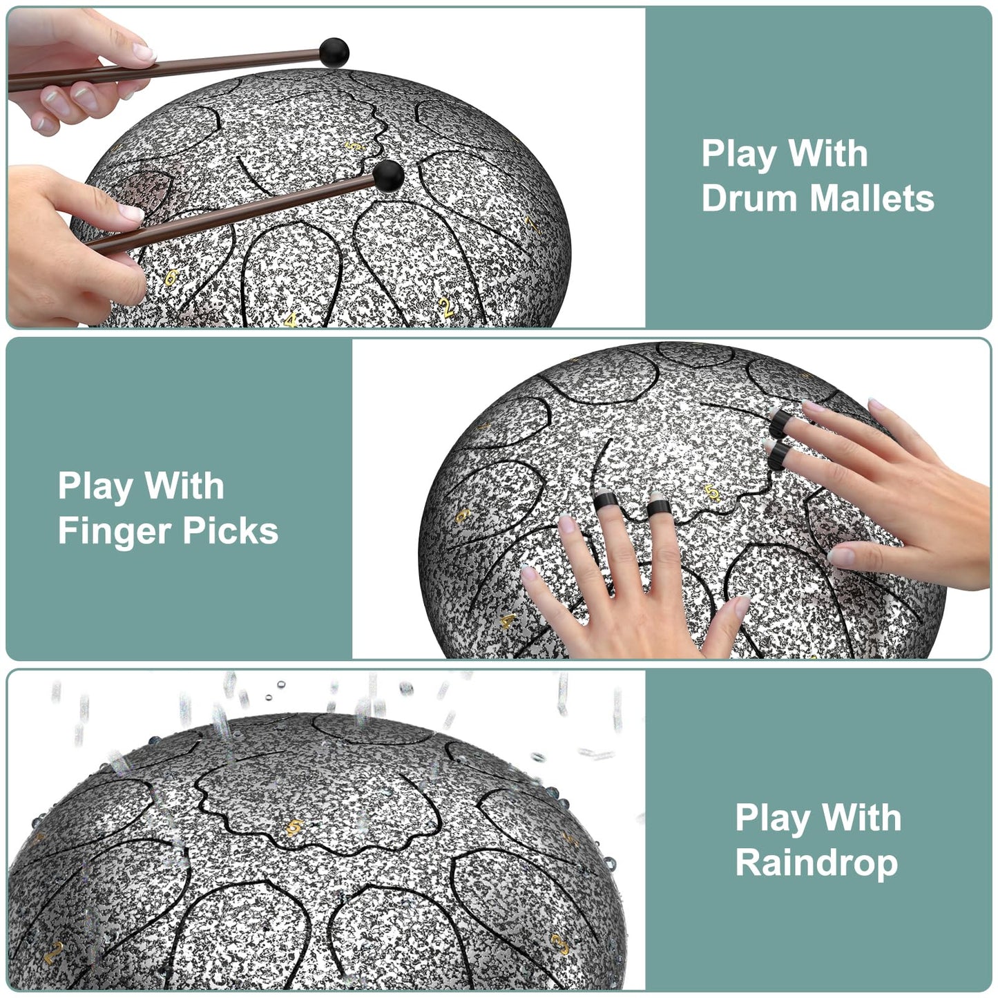 INNOWARMER Steel Rain Drum for Garden – Green