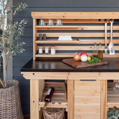 Backyard Discovery Acacia Wood Console Table