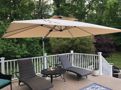 PURPLE LEAF 12' Offset Patio Umbrella – Terra
