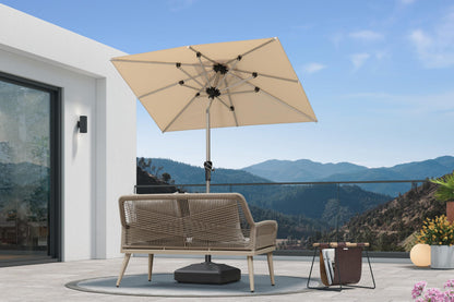 PURPLE LEAF 10' Round Patio Umbrella – Taupe