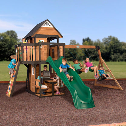Backyard Discovery Canyon Creek Cedar Swing Set