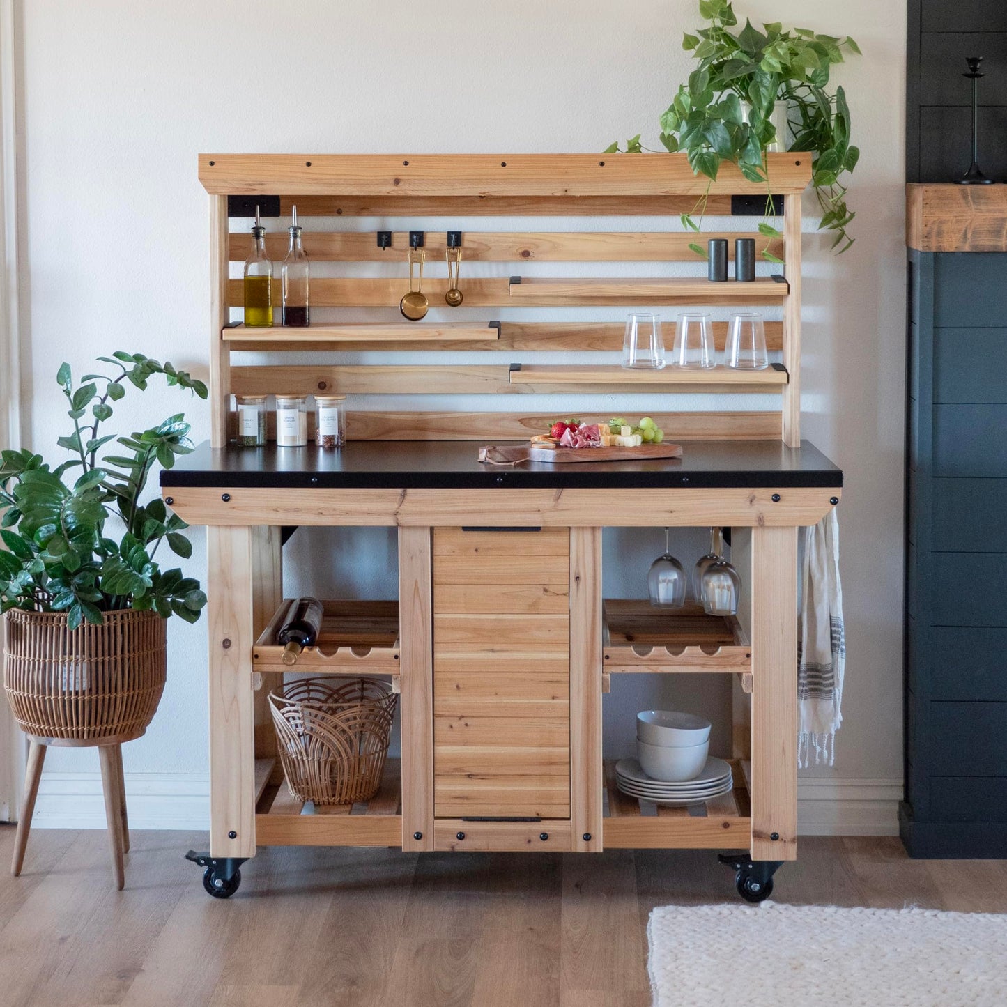 Backyard Discovery Acacia Wood Console Table