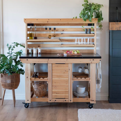 Backyard Discovery Acacia Wood Console Table