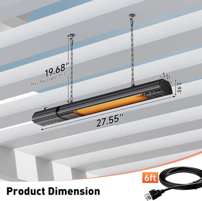 Sundate Ceiling Mount Infrared Patio Heater