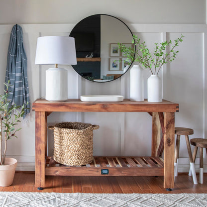 Backyard Discovery Acacia Wood Console Table