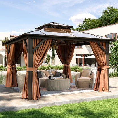 Aoxun 12' x 10' Hardtop Outdoor Gazebo