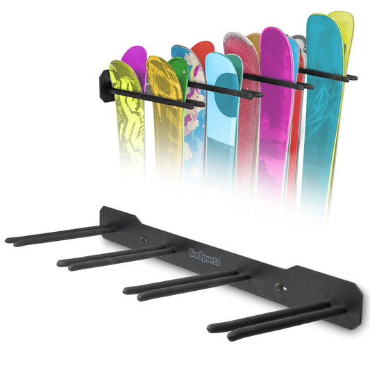 GoSports Wall Mounted Ski & Snowboard Rack
