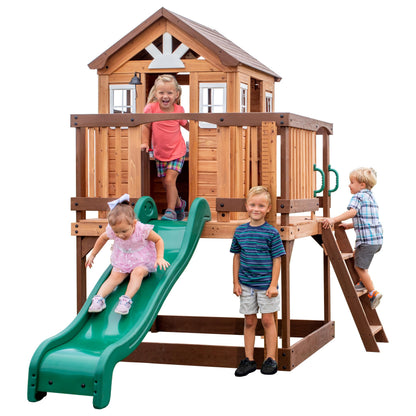 Backyard Discovery Echo Heights Cedar Kids Playhouse