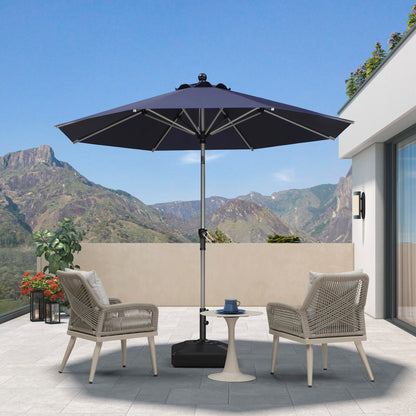 PURPLE LEAF 10' Round Patio Umbrella – Taupe