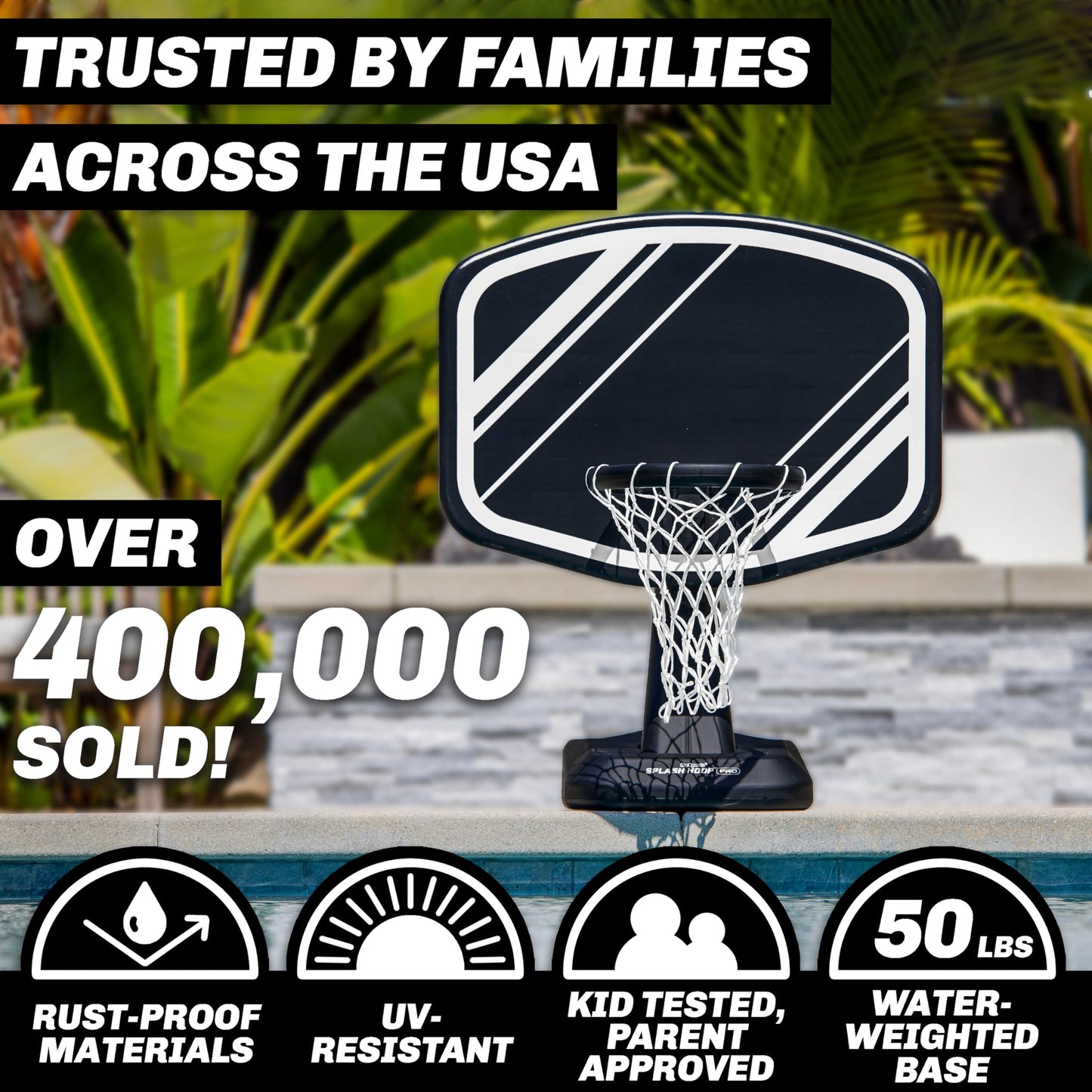 GoSports Splash Hoop PRO Pool Basketball Game