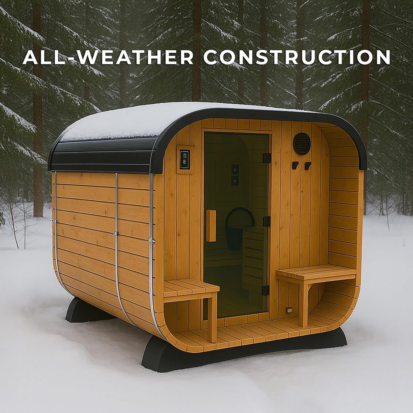 Backyard Discovery Lennon Cedar Cube Sauna