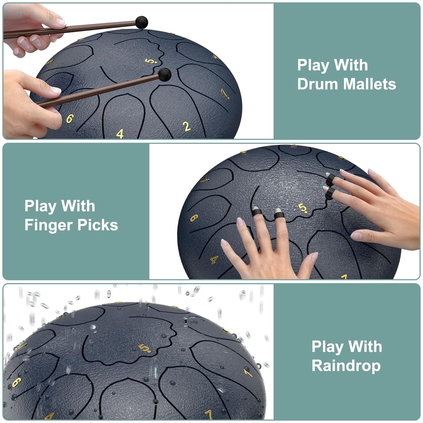 INNOWARMER Steel Rain Drum for Garden – Green