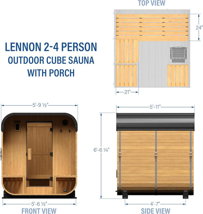 Backyard Discovery Lennon Cedar Cube Sauna