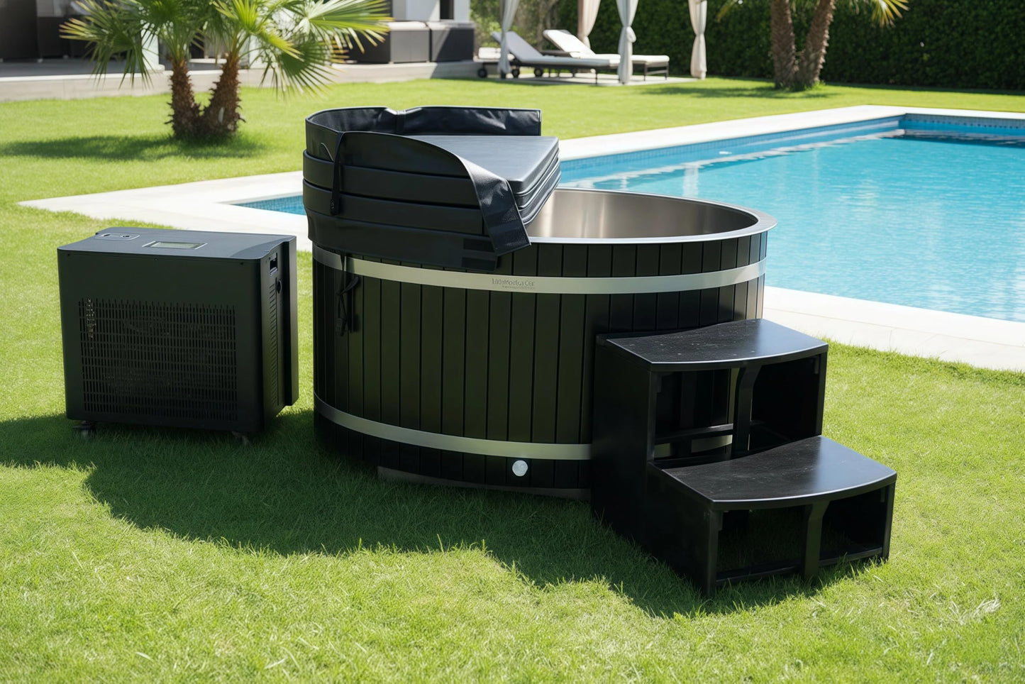 AURGOD Cedar Cold Plunge Tub with Chiller
