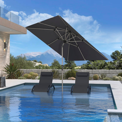 PURPLE LEAF 10' Round Patio Umbrella – Taupe