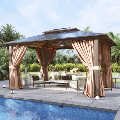 Aoxun 12' x 10' Hardtop Outdoor Gazebo