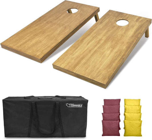 GoSports Regulation Wooden Cornhole Boards Set