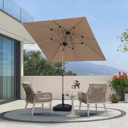 PURPLE LEAF 10' Round Patio Umbrella – Taupe