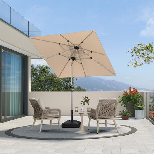 PURPLE LEAF 10' Round Patio Umbrella – Taupe