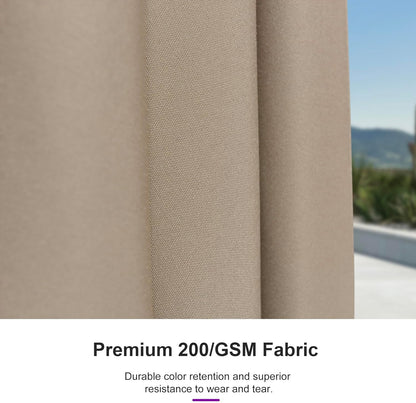 PURPLE LEAF 10' Round Patio Umbrella – Taupe