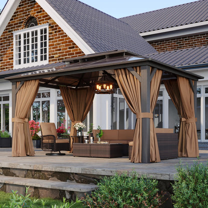 Aoxun 12' x 10' Hardtop Outdoor Gazebo