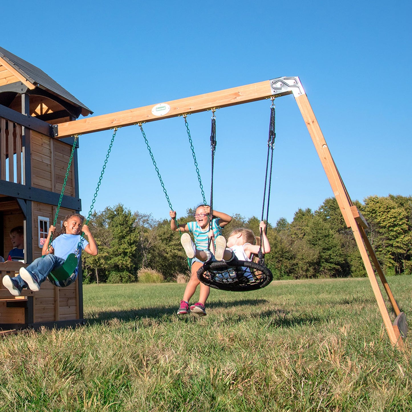 Backyard Discovery Canyon Creek Cedar Swing Set