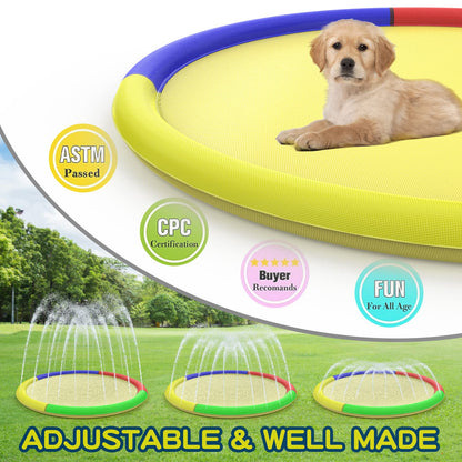 Growsland Kids Splash Pad Sprinkler Pool – 67"