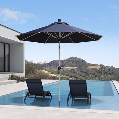 PURPLE LEAF 10' Round Patio Umbrella – Taupe